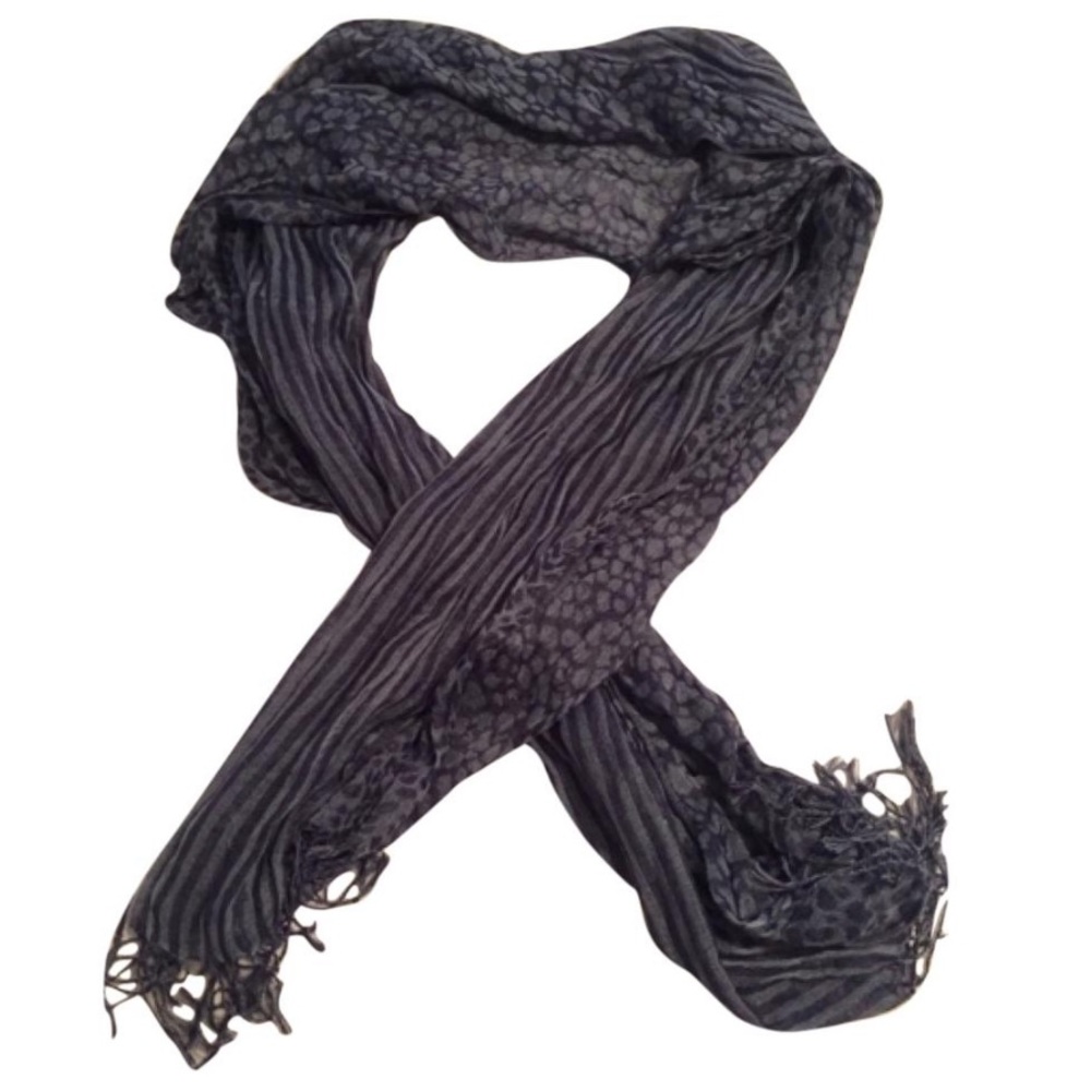Striped & Spotted Print Banana Rep Scarf Wrap NWOT